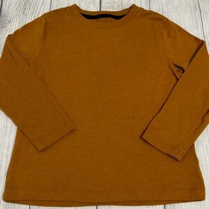 Old Navy Boys Dk Mustard Basic Long-sleeve Tee